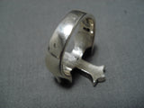 Huge Vintage Navajo Sterling Silver Cross Native American Ring Old-Nativo Arts