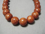 Rare Vintage Navajo Rounded Spiny Oyster Native American Necklace-Nativo Arts