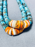 Native American Extremely Rare Vintage Santo Domingo Morenci Turquoise Jacla Pendant-Nativo Arts