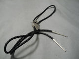 Exceptional Vintage Native American Navajo Ben Yazzie Sterling Silver Toad Bolo Tie-Nativo Arts
