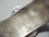 Rob Yellowhorse Vintage Native American Navajo Green Turquoise Sterling Silver Bracelet-Nativo Arts