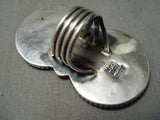 One Of The Most Unique Vintage Native American Navajo Sterling Silver Tall Ring-Nativo Arts