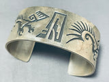 Magnificent Vintage Native American Navajo Sterling Silver Bracelet-Nativo Arts