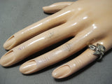 Outstanding Navajo Native American Sterling Silver Axe Ring-Nativo Arts