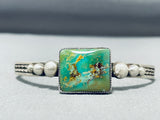 Superior Vintage Native American Navajo Royston Turquoise Sterling Silver Bracelet-Nativo Arts