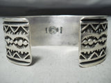 Albert Jake Important Native American Navajo Turquoise Sterling Silver Bracelet-Nativo Arts