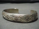 Superior Mike Tahe Vintage Navajo Sterling Silver Native American Bracelet-Nativo Arts