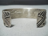 Native American Incredible Vintage Santo Domingo Sterling Silver Bracelet-Nativo Arts
