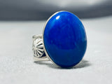 Superb Important (d) Native American Navajo Lapis Sterling Silver Ben Begaye Ring-Nativo Arts