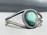 Amazing Vintage Native American Navajo Carico Lake Turquoise Sterling Silver Bracelet-Nativo Arts