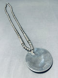 Native American One Of The Best Ever Vintage Zuni Turquoise Inlay Sterling Silver Necklace-Nativo Arts