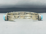 Awesome Vintage Native American Navajo 9 Morenci Turquoise Sterling Silver Bracelet-Nativo Arts