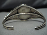 Magnificent Vintage Native American Navajo Easter Blue Turquoise Sterling Silver Bracelet-Nativo Arts
