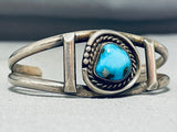 Special Vintage Native American Navajo Godber Turquoise Sterling Silver Bracelet-Nativo Arts
