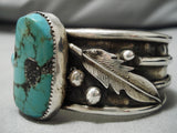 Quality Vintage Native American Navajo Spiderweb Turquoise Sterling Silver Bracelet Old-Nativo Arts