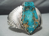 Astonishing Vintage Native American Navajo Royston Turquoise Sterling Silver Bracelet-Nativo Arts