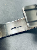 Very Important Orvil Jack Turquoise Vintage Native American Navajo Sterling Silver Bracelet-Nativo Arts