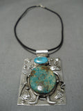 Incredible Vintage Navajo Turquoise Sterling Silver Native American Necklace-Nativo Arts
