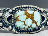 The Best Vintage Native American Navajo Vic Begay #8 Turquoise Sterling Silver Bracelet-Nativo Arts
