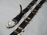 Exceptional Vintage Native American Navajo Sterling Silver Bears Concho Belt Old-Nativo Arts