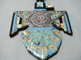 Native American One Of The Biggest Best Vintage Santo Domingo Turquoise Sterling Silver Necklace-Nativo Arts