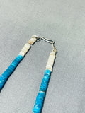 Native American Dazzling Authentic Vintage Santo Domingo Turquoise heishi Necklace-Nativo Arts
