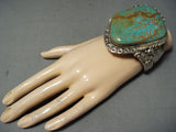 Best Vintage Native American Navajo Ben Begaye (d.) Turquoise Sterling Silver Bracelet-Nativo Arts
