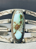 Early 1900's Vintage Native American Navajo Royston Turquoise Sterling Silver Bracelet-Nativo Arts
