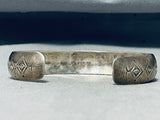Extreme Detail Vintage Native American Navajo Sterling Silver Storyteller Bracelet-Nativo Arts