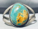 Eyecatching Vintage Native American Navajo Royston Turquoise Dome Sterling Silver Bracelet-Nativo Arts