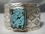 Native American Wide Huge Spiderweb Turquoise Sterling Silver Bracelet Cuff-Nativo Arts