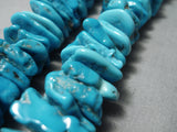 Native American Incredible Vintage Navajo Turquoise Nugget White Shell Necklace Old-Nativo Arts