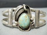 Rare Earlier Vintage Native American Navajo Royston Turquoise Sterling Silver Bracelet-Nativo Arts