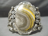 Striking Vintage Native American Navajo Bumble Bee Sterling Silver Bracelet-Nativo Arts