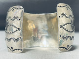 Spectacular Yazzie Vintage Native American Navajo Sterling Silver Storyteller Bracelet-Nativo Arts