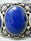 Best Important Darryl Becenti (d.) Lapis Native American Navajo Sterling Silver Bracelet-Nativo Arts