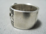 Important Vintage Native American Navajo Red Mountain Turquoise Sterling Silver Ring-Nativo Arts