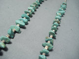Native American Chunky Vintage Santo Domingo Royston Turquoise Sterling Silver Necklace Old-Nativo Arts