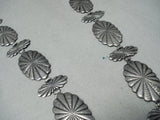 Impressive Vintage Navajo Sterling Silver Concho Belt Native American Old-Nativo Arts