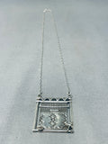 Charming Native American Navajo Sterling Silver Loom Necklace-Nativo Arts
