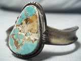 Astonishing Vintage Native American Navajo Royston Turquoise Sterling Silver Bracelet Old-Nativo Arts