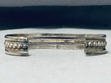Wonderful Vintage Native American Navajo Sterling Silver Bracelet-Nativo Arts