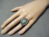 Marvelous Vintage Native American Navajo Royston Turquoise Sterling Silver Ring Old-Nativo Arts