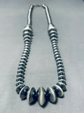 One Of The Most Unique Ever Vintage Native American Navajo Sterling Silver Necklace-Nativo Arts