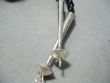 One Of The Largest Royston Turquoise Vintage Native American Navajo Sterling Silver Bolo-Nativo Arts