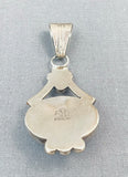 Exquisite Native American Navajo Denim Lapis Sterling Silver Pendant-Nativo Arts