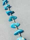 Alluring Vintage Native American Navajo Old Gilbert Turquoise Heishi Necklace-Nativo Arts