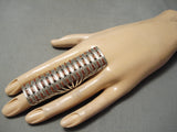 One Of The Tallest Native American Coral Sterling Silver Ring-Nativo Arts