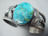 Opulent Vintage Native American Navajo Henry Morgan Turquoise Sterling Silver Bracelet-Nativo Arts