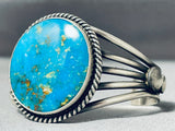 Important Verdy Jake Vintage Native American Navajo Turquoise Sterling Silver Bracelet-Nativo Arts